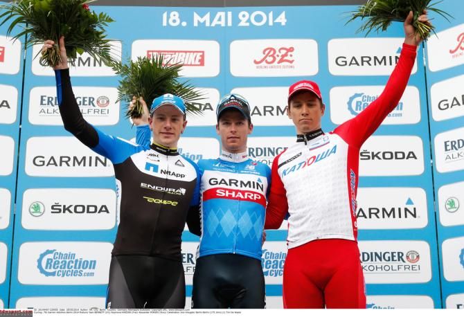 The podium: Sam Bennet, Raymond Kreder and Alexander Porsev