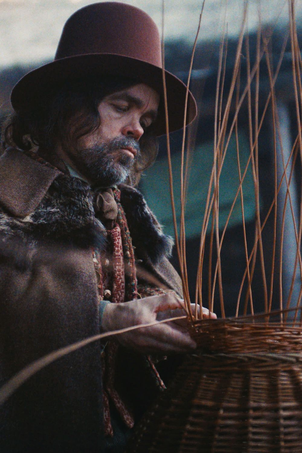 Peter Dinklage weaves Olivia Colman a wicker husband in the new film, Wicker