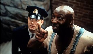The Green Mile Michael Clarke Duncan points something out to Tom Hanks