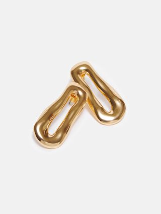 Organic Loop Earrings | Gold