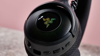 Close-up of driver on Razer Kraken V4