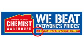 Chemist Warehouse sign