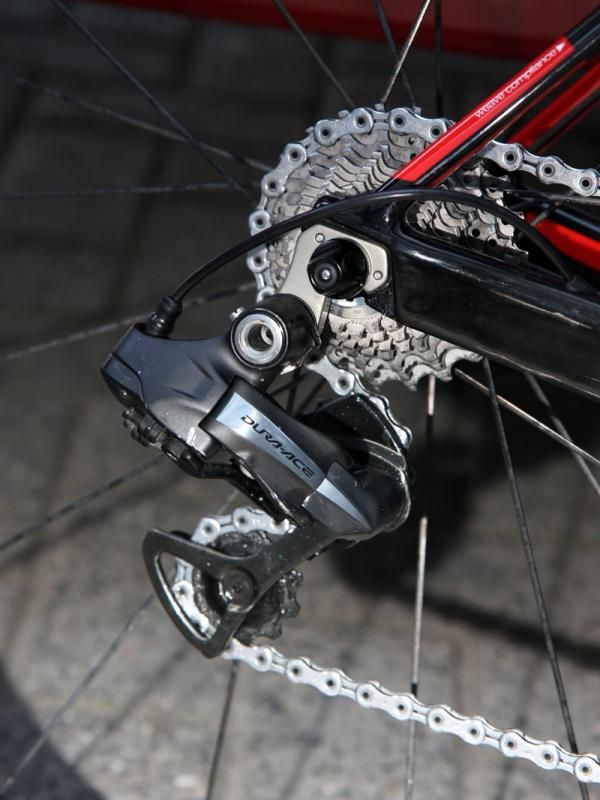 BMC captain George Hincapie used Shimano's Dura-Ace Di2 group for his run at Scheldeprijs.