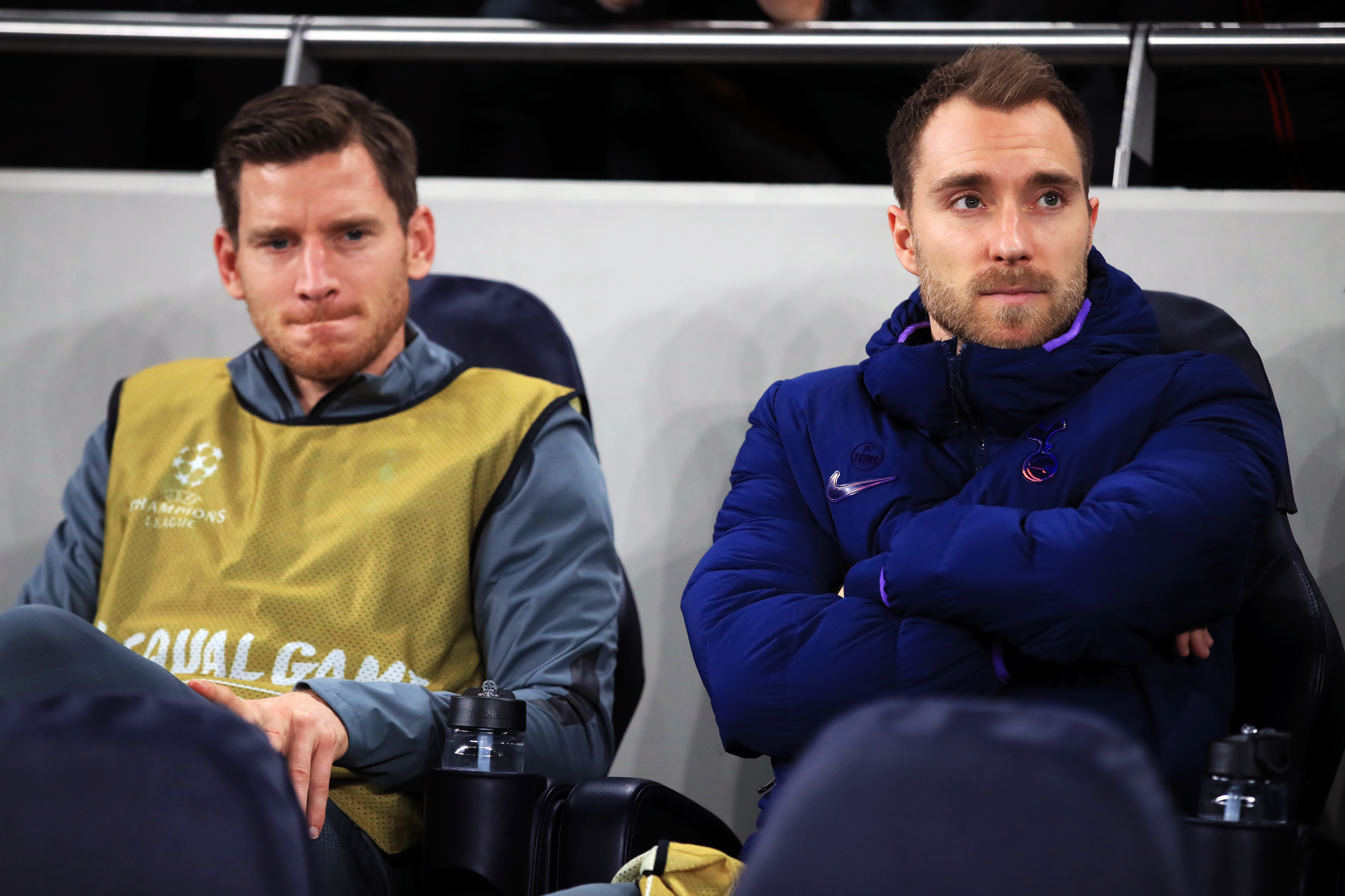 Christian Eriksen (right) and Jan Vertonghen's futures have yet to be sorted