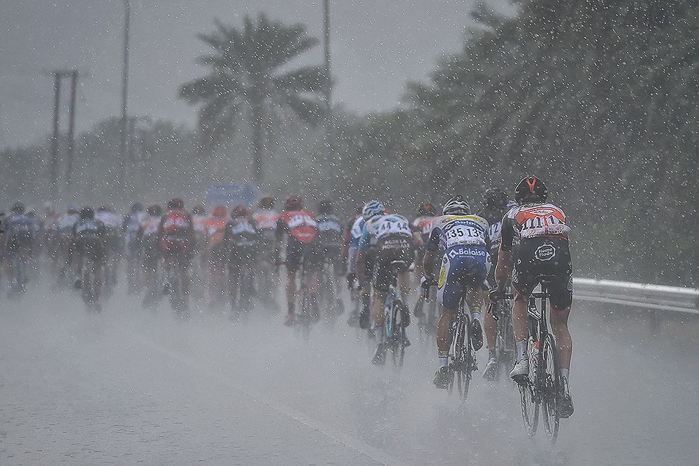 Heavy rains fell during stage 2 in Oman.