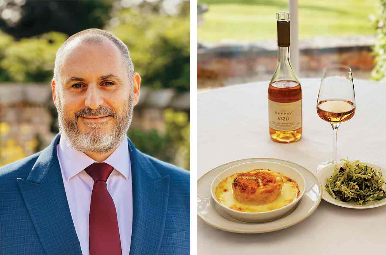 Francesco Gabriele matches Szepsy, Asz&amp;uacute; 6 Puttonyos 2017 with Chewton Glen twice-baked cheese souffl&amp;eacute; with fris&amp;eacute;e salad