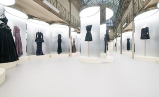 Alaïa masterpieces on display at the couturier’s Paris headquarters