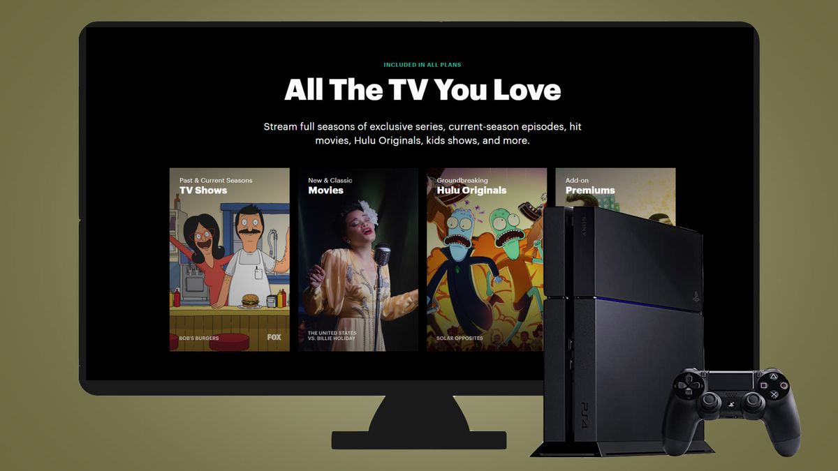 Live tv on sale hulu ps4