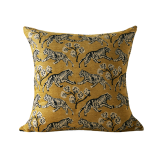 throw pillow with tigers across front