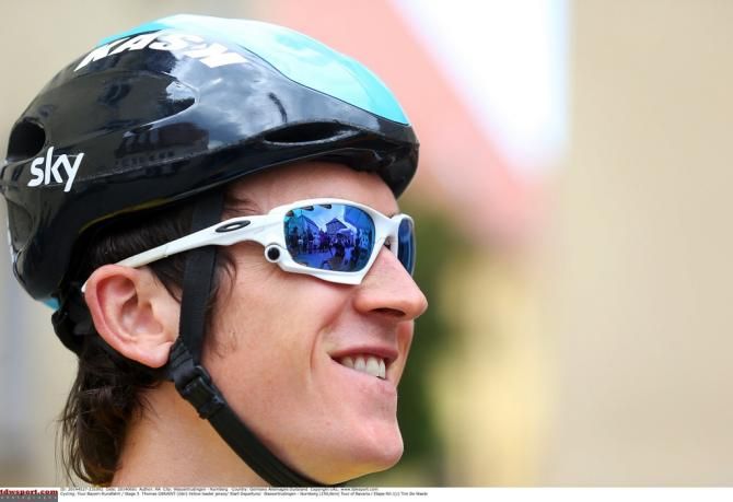 A happy Geraint Thomas