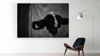 Black, Wall, Black-and-white, Room, Furniture, Art, Stock photography, Photography, Wall sticker, Visual arts, 