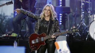 Sheryl Crow performs on NBC's "Today" at Rockefeller Plaza on October 01, 2025 in New York City.