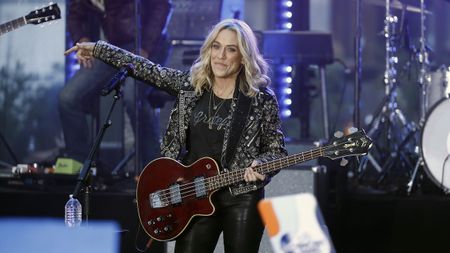 Sheryl Crow performs on NBC's "Today" at Rockefeller Plaza on October 01, 2025 in New York City.
