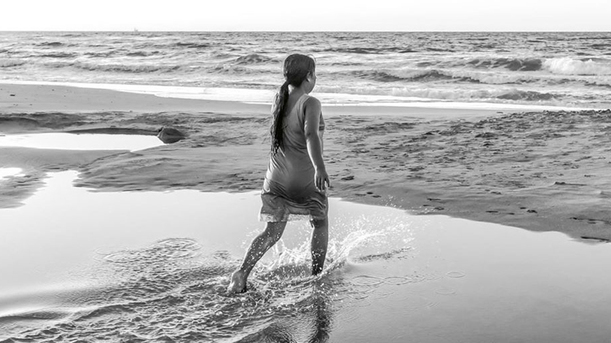 The beach as seen in Netflix's Roma