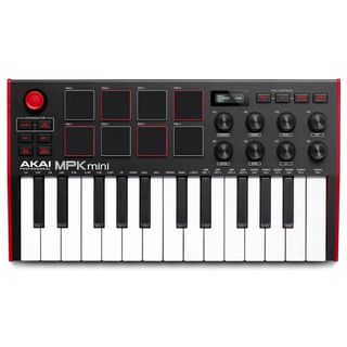 An Akai MPK Mini MK3 MIDI keyboard controller