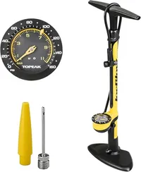 Topeak Topeak Joeblow Sport Iii High-Pressure Bike Floor Pump &amp;ndash; 160 Psi, Durable Steel Barrel, 3&amp;rdquo; Analog Gauge, Twinhead Dx5 Pump Head, Long Hose, Ergonomic Handle, Fits Presta, Schrader, &amp;amp; Dunlop Valves