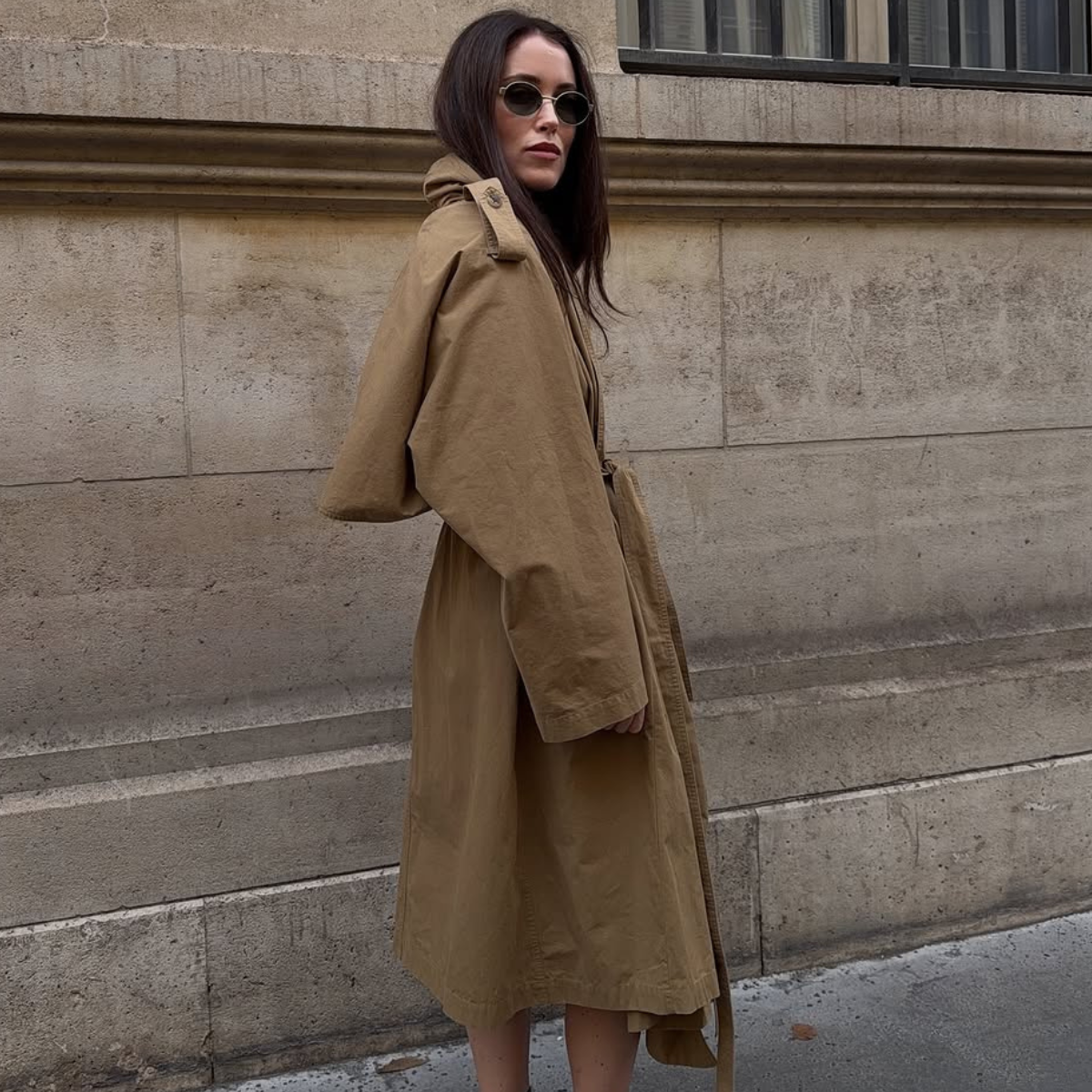 woman wearing clog outfit winter 2025