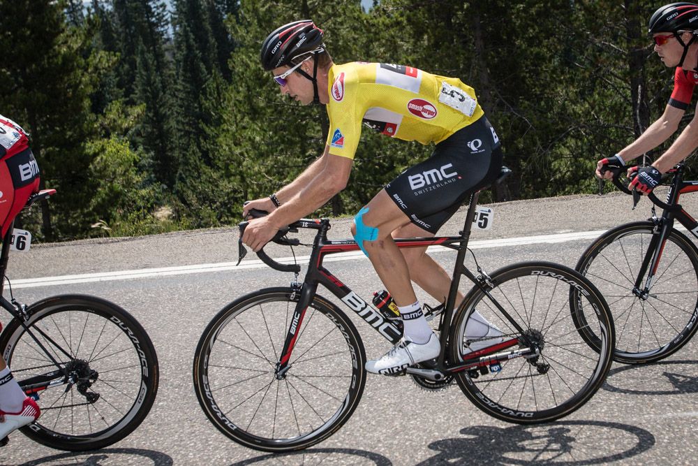 Taylor Phinney (BMC) settles in for a long stage on the second day of the USA Pro Challenge.