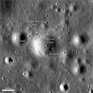 Lunar Reconnaissance Orbiter Eyes Apollo 12, Surveyor 3 Sites