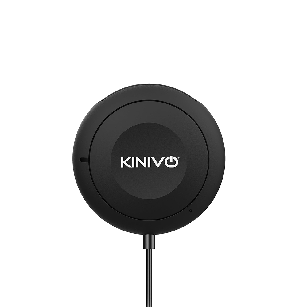 Kinivo bluetooth adapter on white background