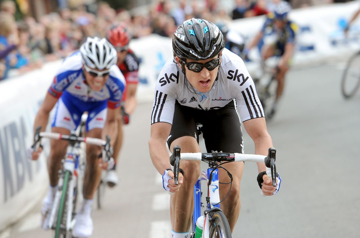 Geraint Thomas in the British national colours