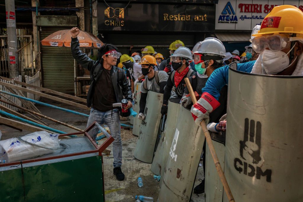 Myanmar protests.