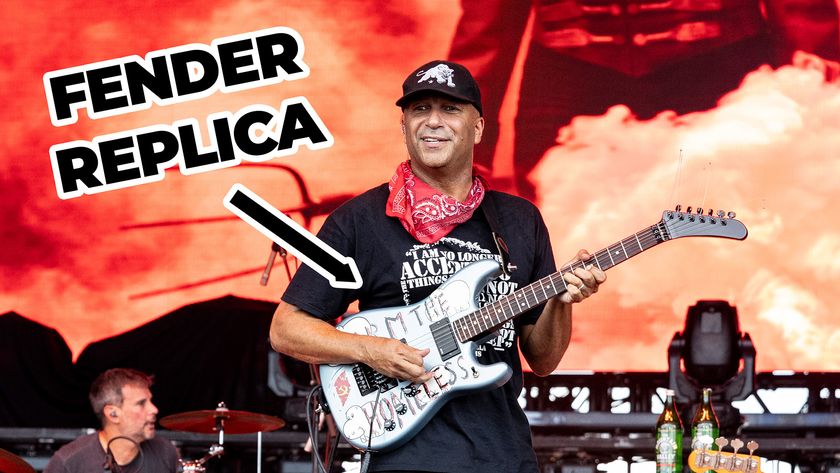 Tom Morello performs in concert during Rocklahoma at Rockin&#039; Red Dirt Ranch on August 30, 2025 in Pryor, Oklahoma.