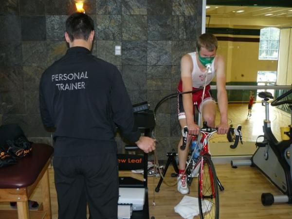 A Kenda Pro Cycling presented by Geargrinders rider undergoes testing