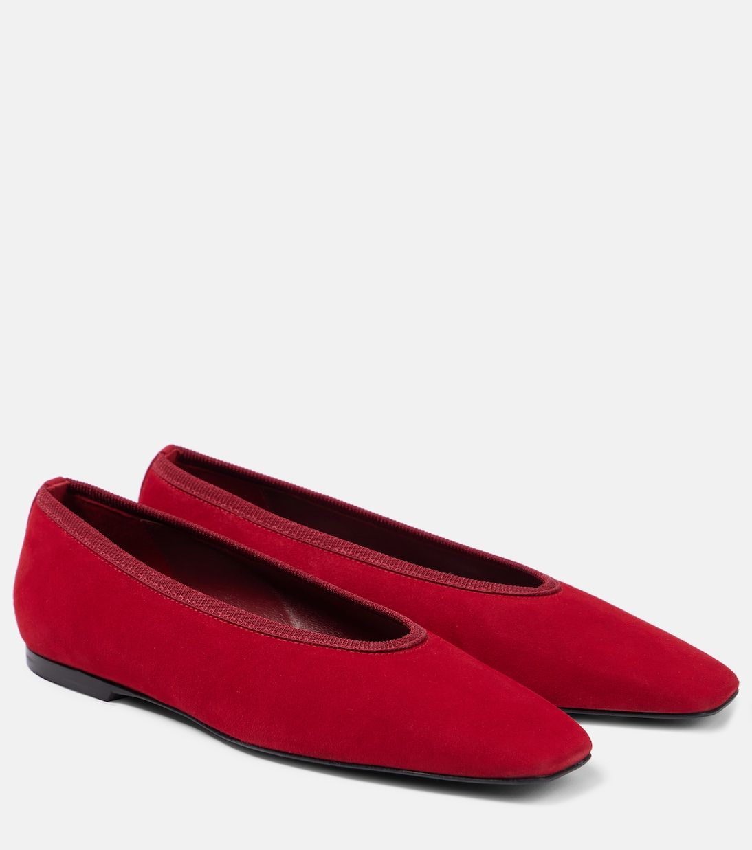 Suede Ballet Flats