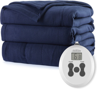 Sunbeam Royal Ultra Admiral Blue Heated Blanket|  was $54.99, now $38.49 at Amazon (save $16)