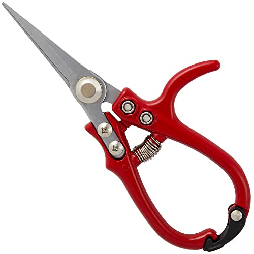 Darlac Ergo Gardening Snips – Strong, Lightweight Gardening Scissors Ideal for Houseplants and Flower Arranging – Razor Sharp, Pocket-Sized Pruners - Sk5 High Carbon Steel Blade