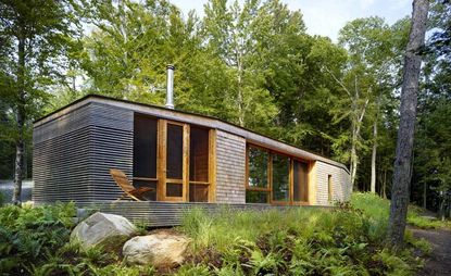 Cabin nested in the woods 