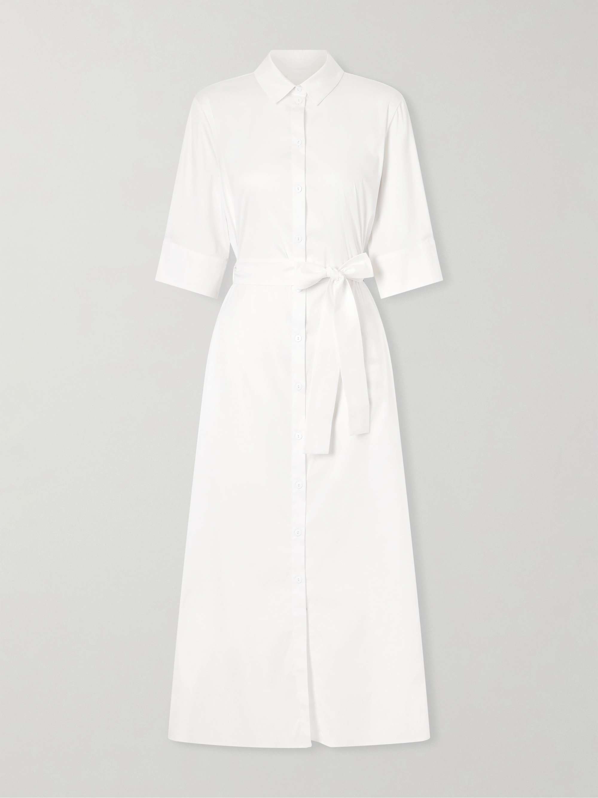 Beachwear Cotton-Blend Poplin Midi Dress