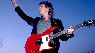 Andy Summers with a Hamer electric guitar