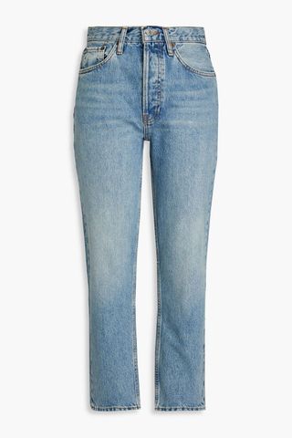 High-Rise Straight-Leg Jeans