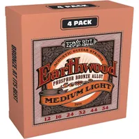 Ernie Ball Earthwood 4-pack