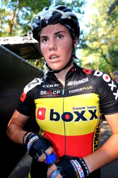Belgian national champion Sanne Cant after the finish