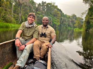 A boat trip in the Congo.
