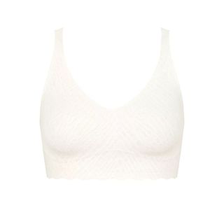 packshot of sloggi zero feel bralette in white