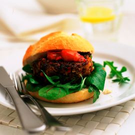 Low-fat burger-burger recipes-woman and home