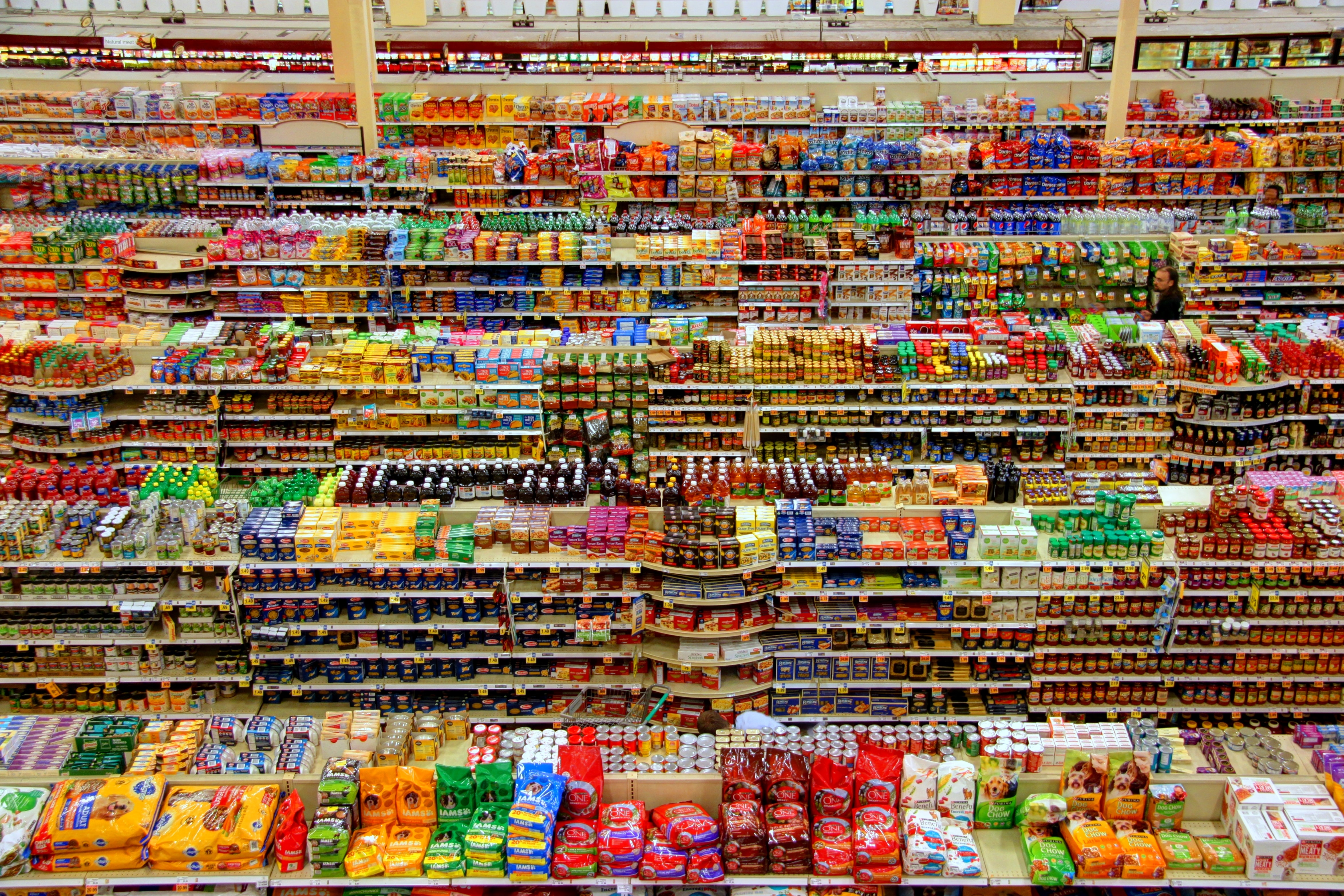 La section épicerie de l'hypermarché Fred Meyer à Redmond, WA