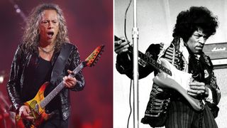 Kirk Hammett and Jimi Hendrix