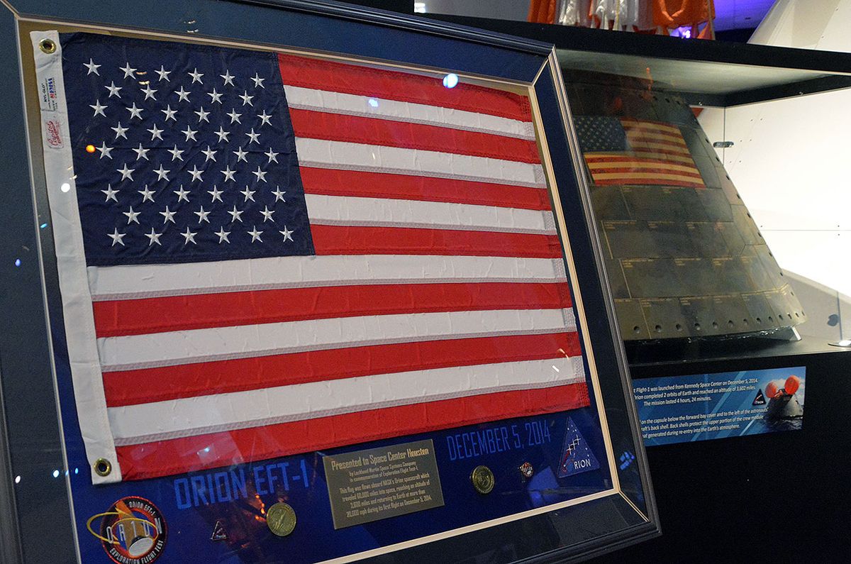 United States Flag at Orion Exhibit