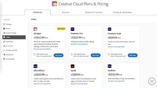 Download Premiere Pro - Adobe's different pricing plans