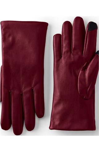 Cashtouch Lined Faux Leather Glove