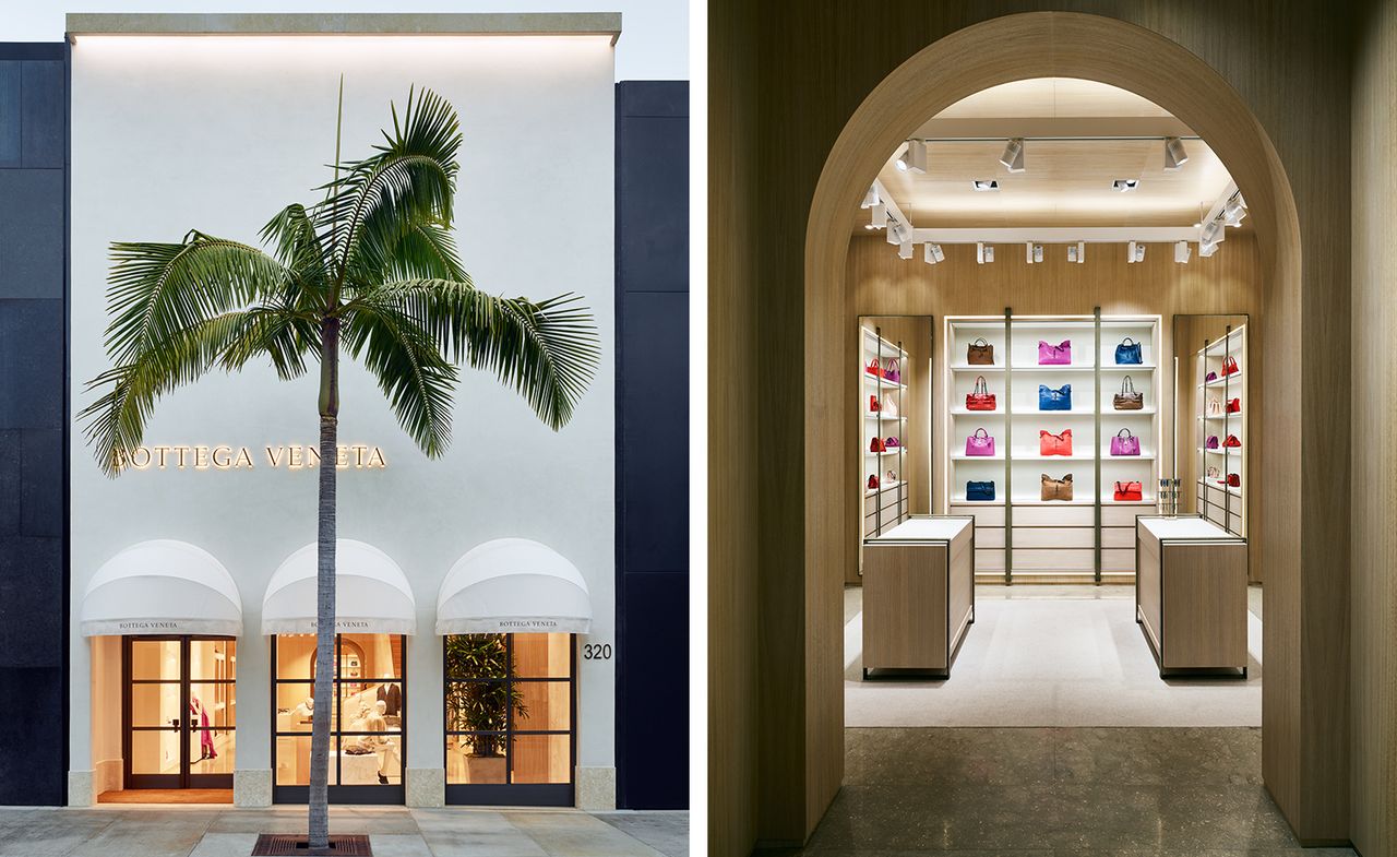 Fifty-year-old leather brand Bottega Veneta has rebooted its Rodeo Drive presence with a &#039;Maison&#039;-style location a short walk down the street from its previous store