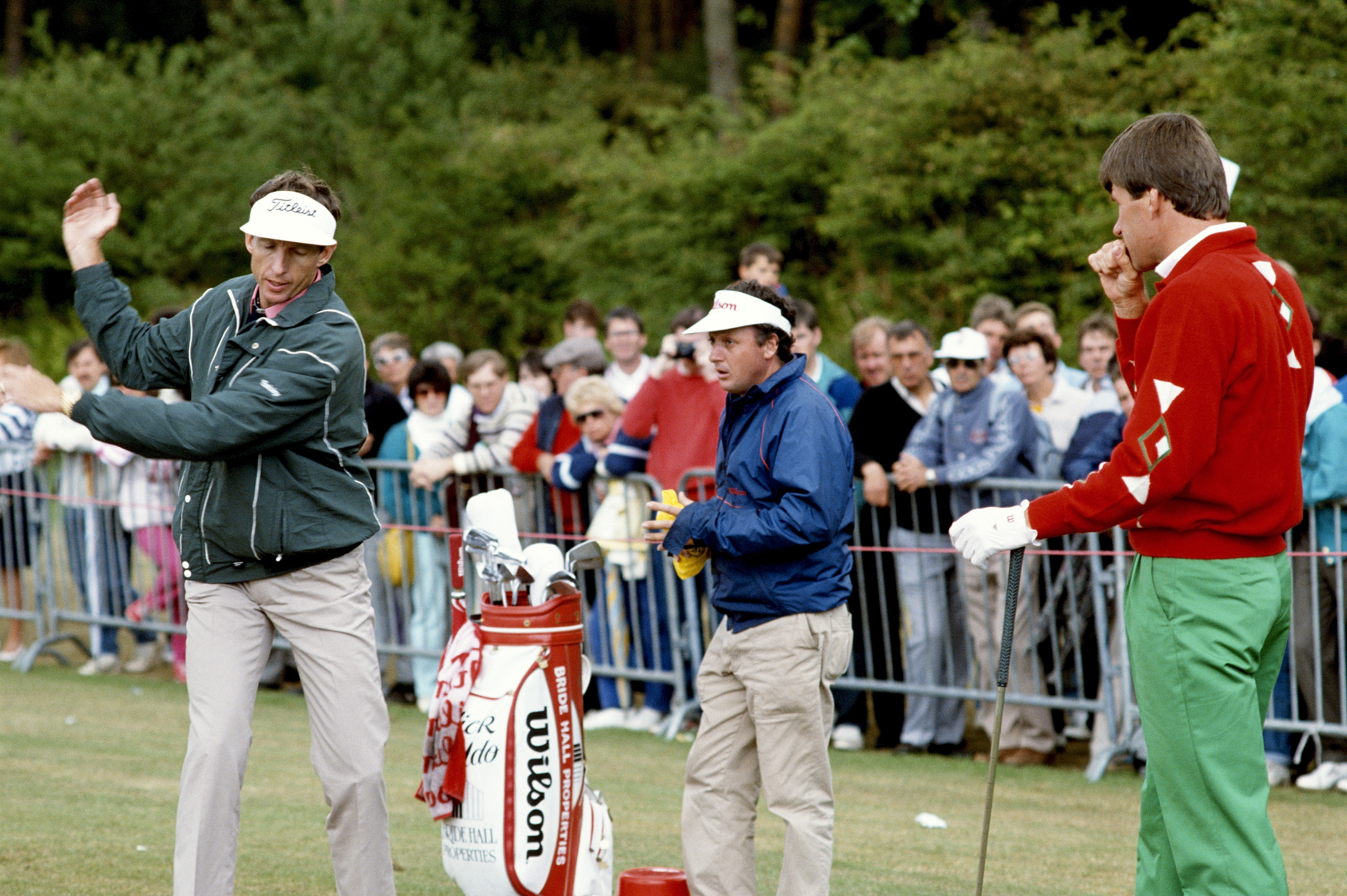 Nick Faldo with David Leadbetter