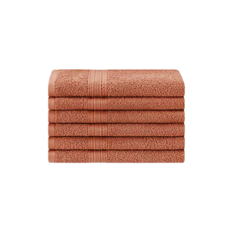 Superior Cotton 6-Piece Solid Hand Towel Set