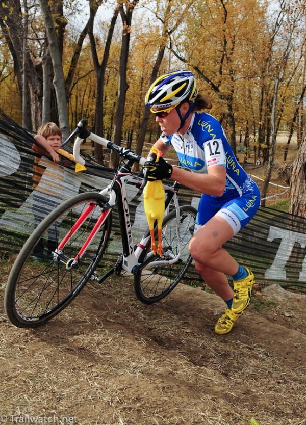 Georgia Gould (Luna Pro Team) "owned" third place again today