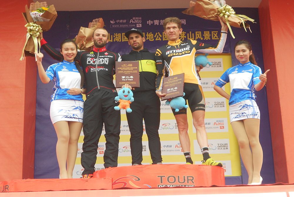 Marco Zanotti atop the podium